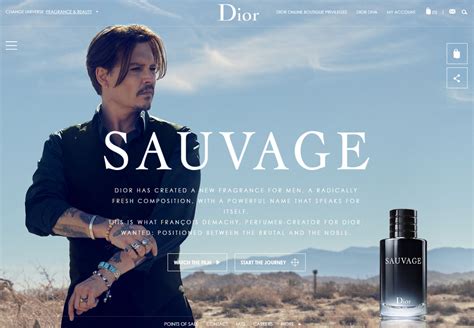 dior sauvage website.